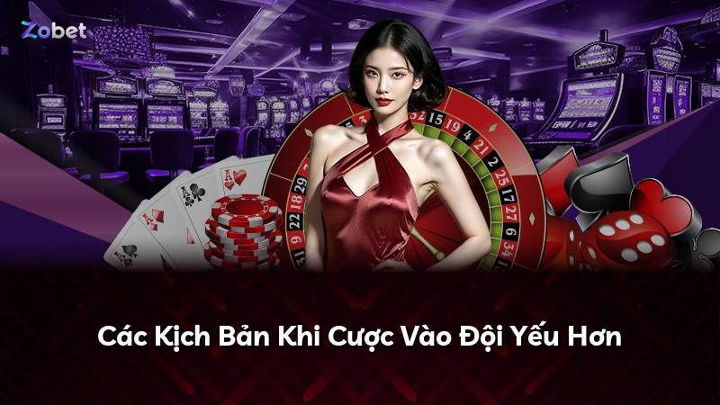Các Kịch Bản Khi Cược Vào Đội Yếu Hơn