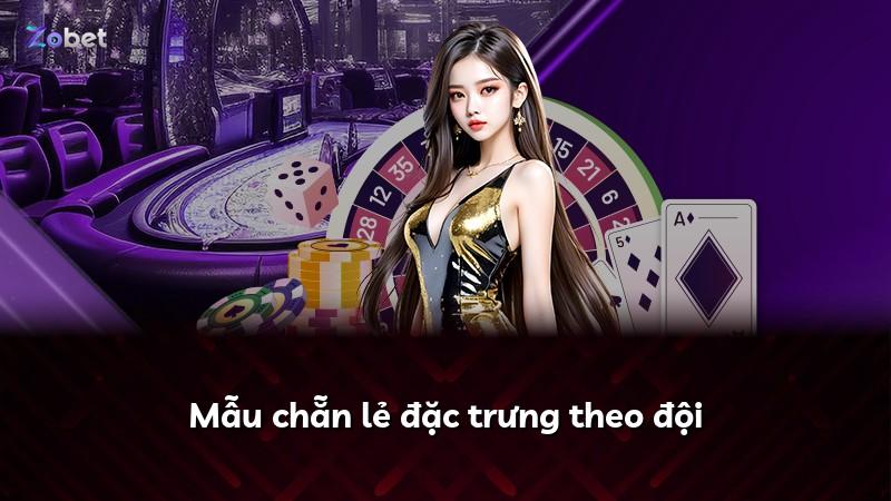 Mẫu chẵn lẻ đặc trưng theo đội